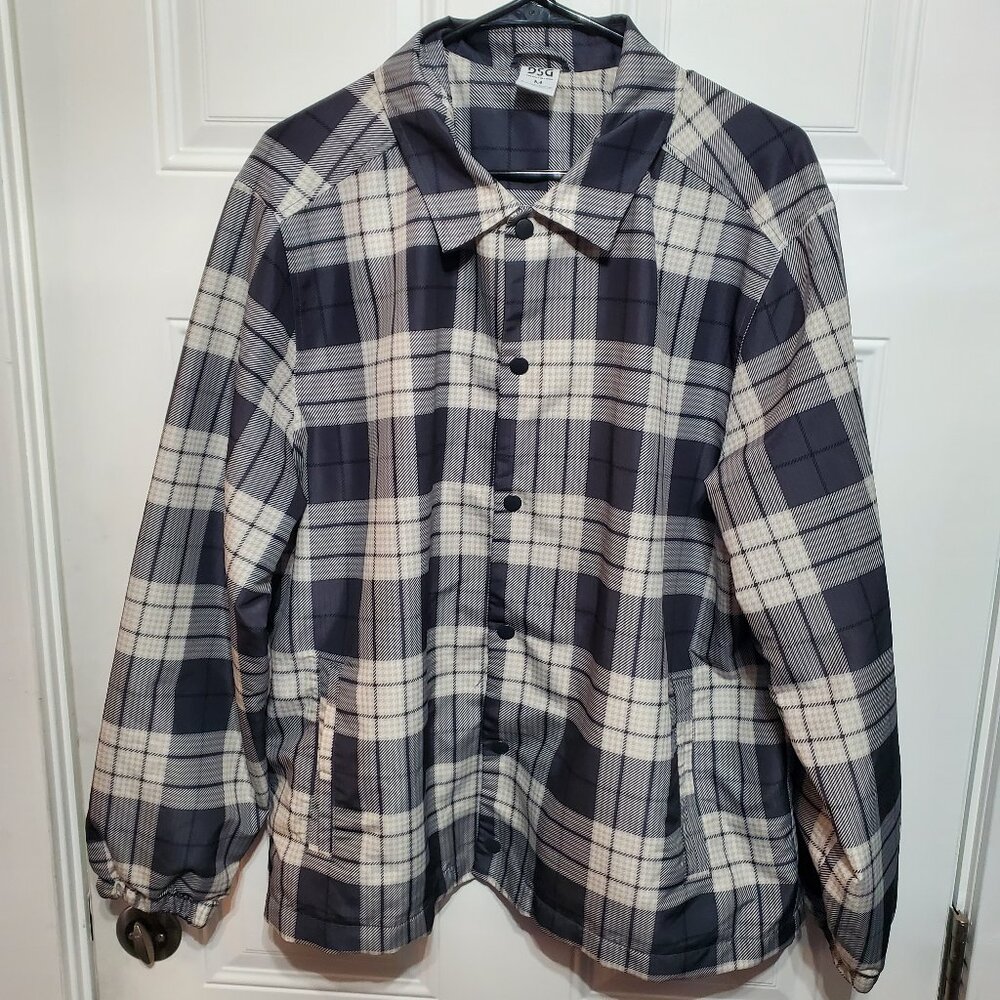 DSG TWITCH + ALLISON Men's Coaches Jacket in Houndstooth size M